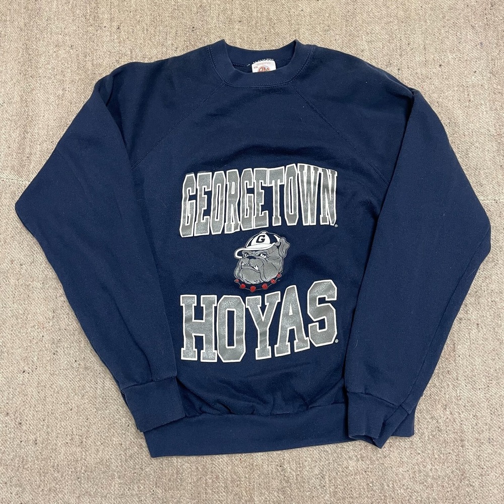 Vintage Georgetown Hoyas Sweatshirt Men XXL Blue 1990s Fruit of the Loom